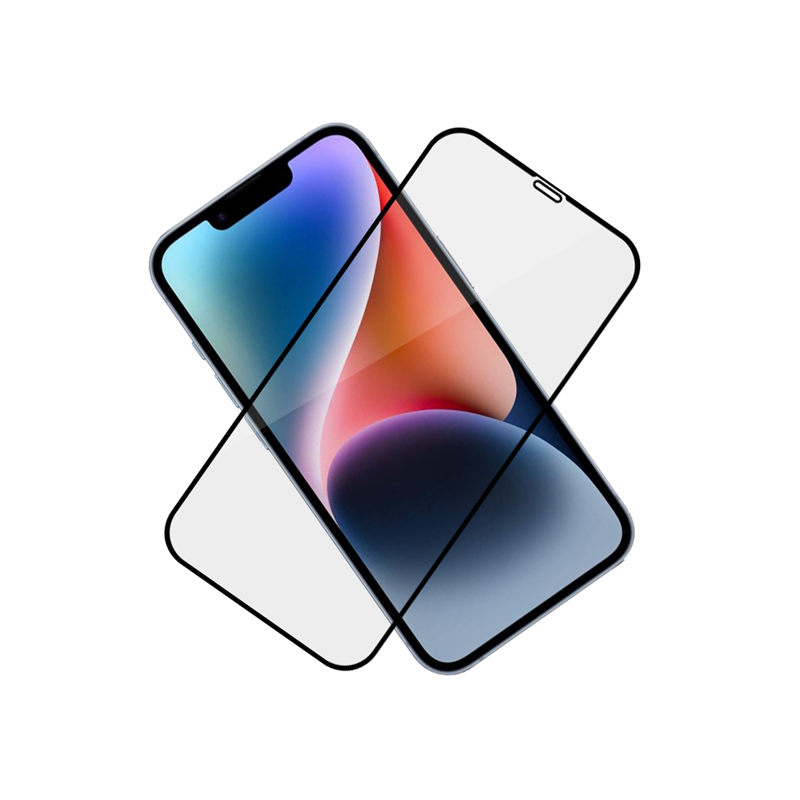 Dlix 2.5D silk print full glue tempered glass screen protector for Apple iPhone 14 Plus