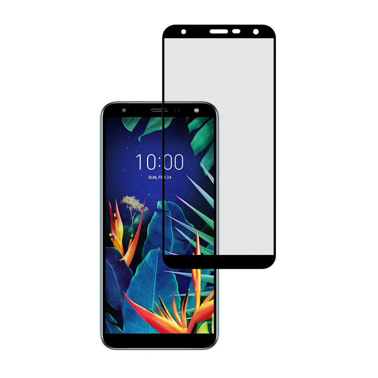 Dlix 2.5D silk print full glue tempered glass screen protector for LG K40