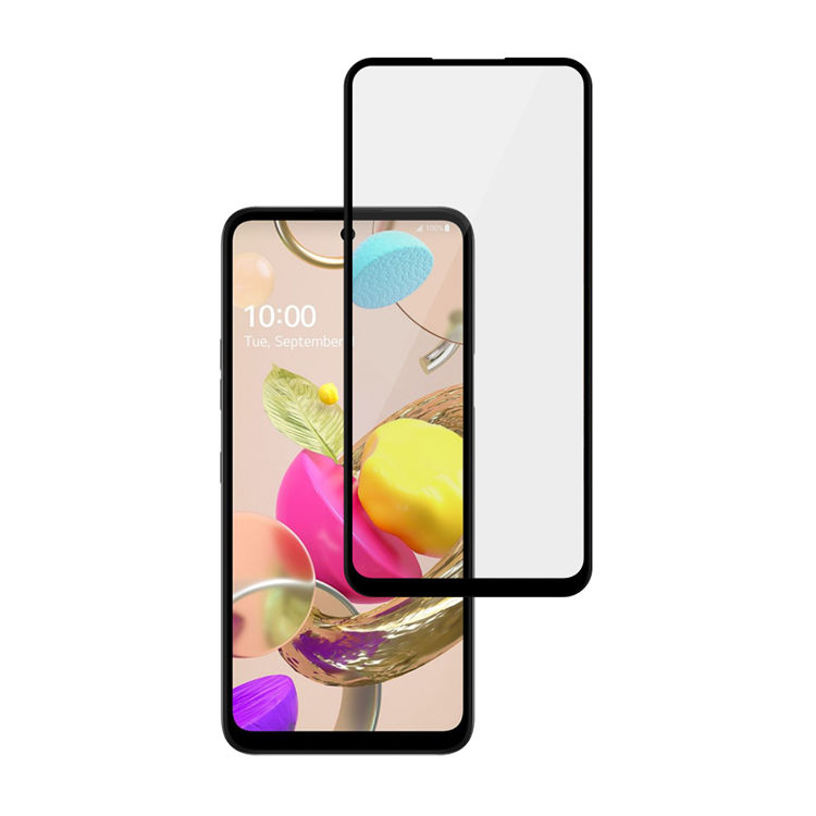 Dlix 2.5D silk print full glue tempered glass screen protector for LG K42