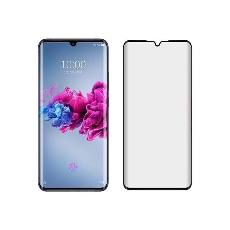 Dlix 3D hot bending full glue tempered glass screen protector for ZTE Axon 11