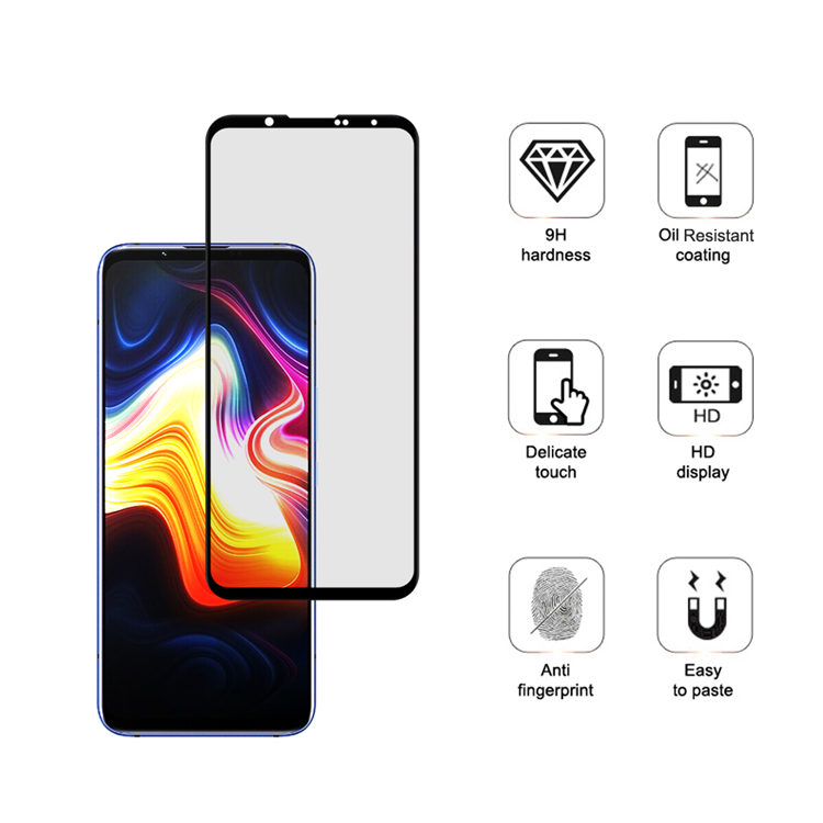 Dlix 2.5D silk print full glue tempered glass screen protector for ZTE Nubia Play