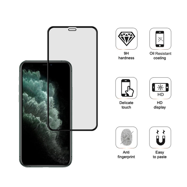 Dlix 2.5D silk print full glue tempered glass screen protector for Apple iPhone 11 Pro Max / Xs Max
