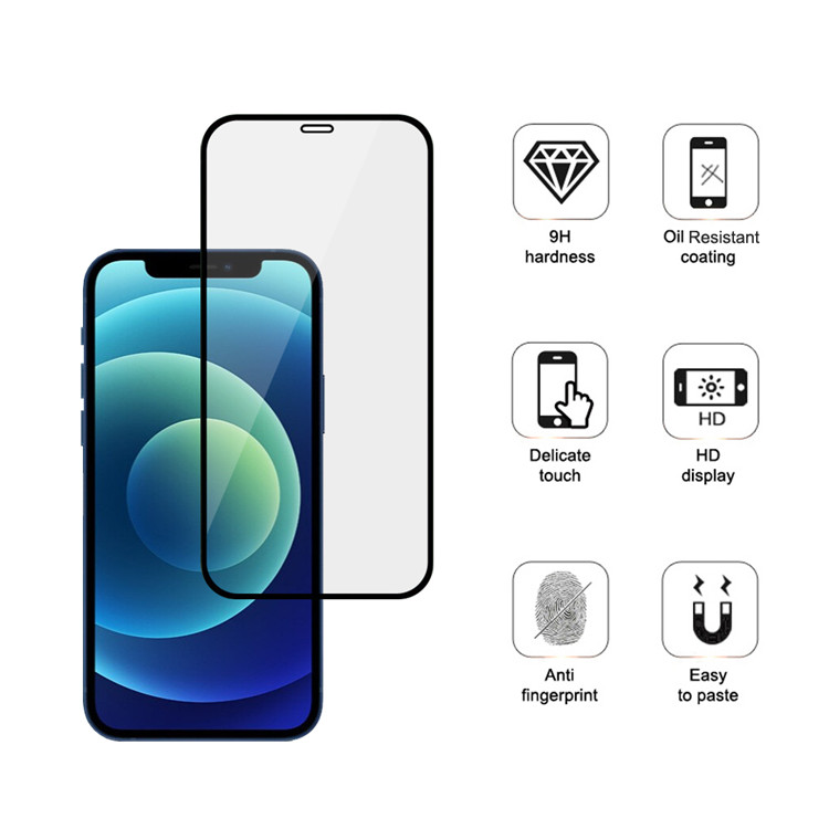 Dlix 2.5D high aluminum tempered glass screen protector for Apple iPhone 12 Mini