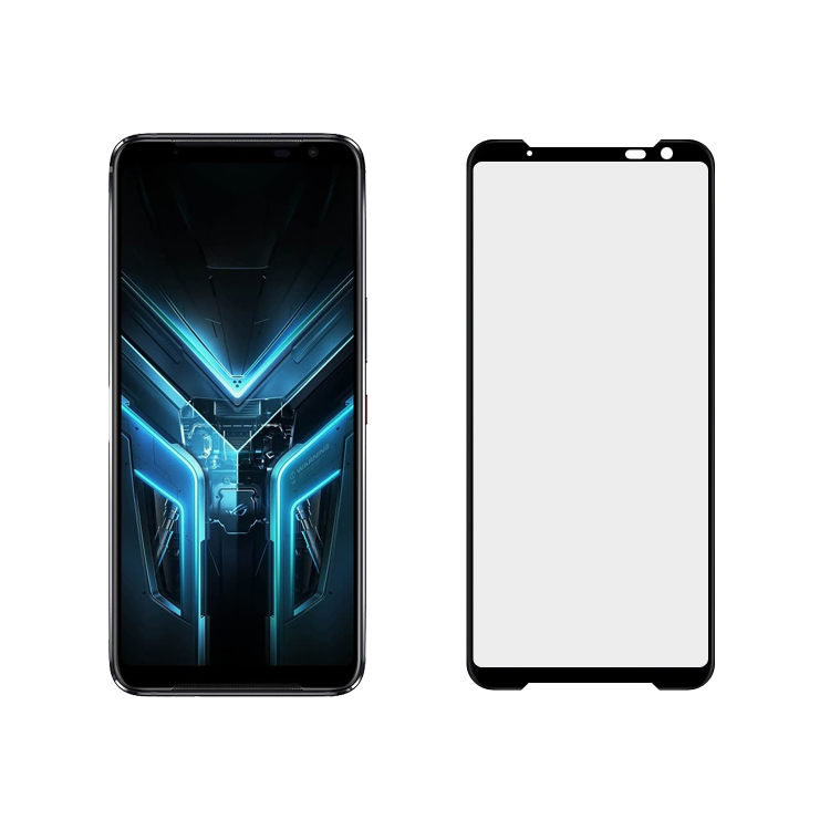 Dlix 3D hot bending edge glue tempered glass screen protector for Asus ROG Phone 3 ZS661KS