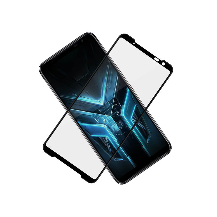 Dlix 2.5D silk print full glue tempered glass screen protector for Asus ROG Phone 3 ZS661KS