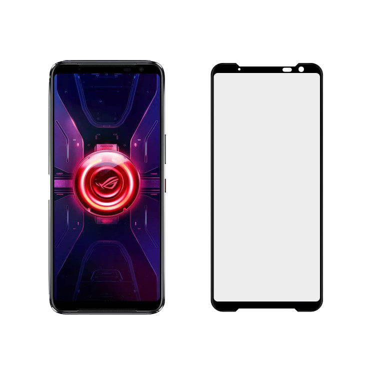 Dlix 2.5D silk print full glue tempered glass screen protector for Asus ROG Phone 3 Strix