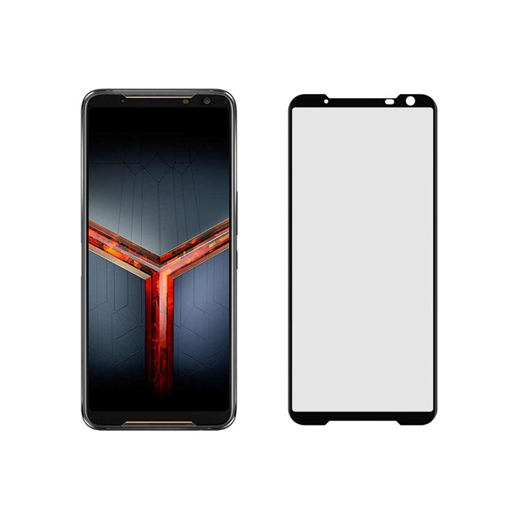 Dlix 2.5D silk print full glue tempered glass screen protector for Asus ROG Phone II ZS660KL