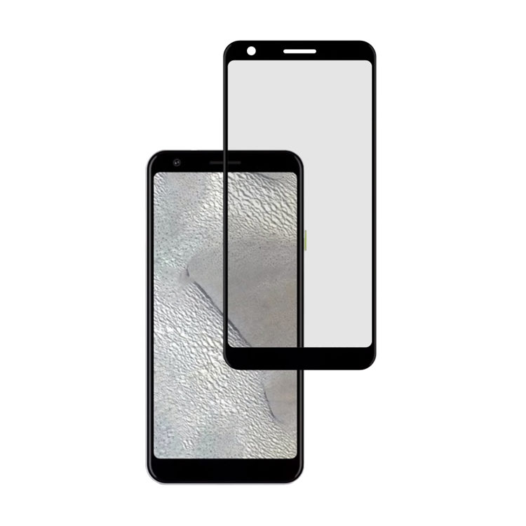 Dlix 2.5D silk print full glue tempered glass screen protector for Google Pixel 3 Lite
