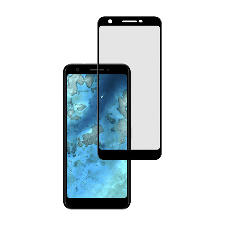 Dlix 2.5D silk print full glue tempered glass screen protector for Google Pixel 3 XL Lite