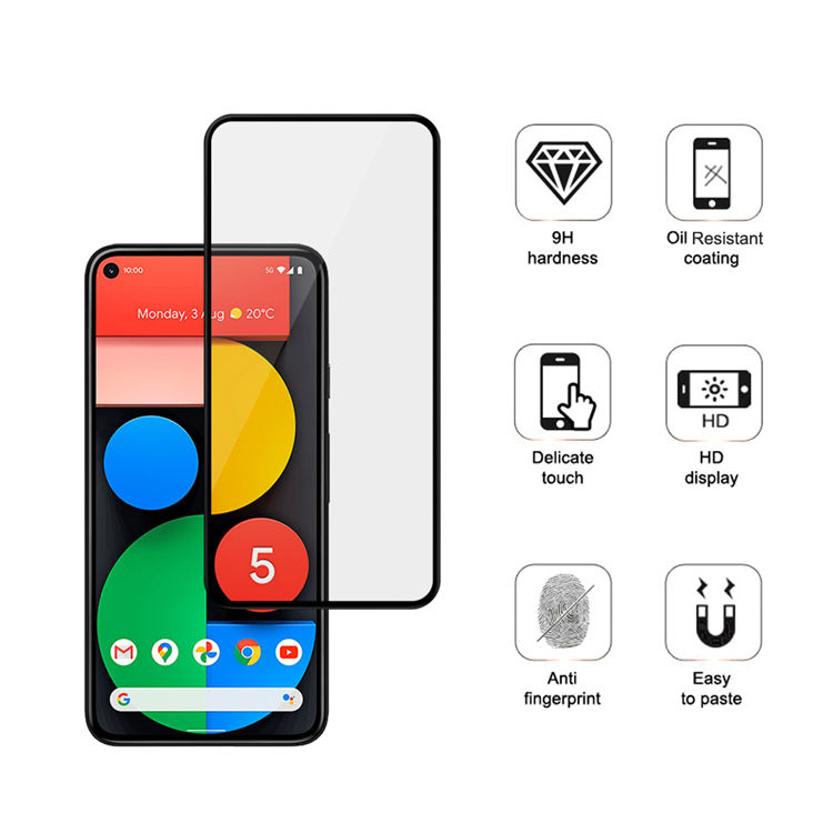 Dlix 3D hot bending full glue tempered glass screen protector for Google Pixel 3 XL Lite