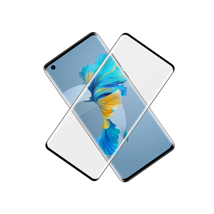 Dlix 3D hot bending full glue tempered glass screen protector for Huawei Mate 40