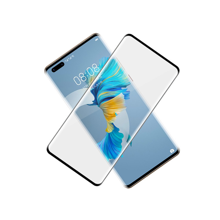 Dlix 3D hot bending full glue tempered glass screen protector for Huawei Mate 40 Pro