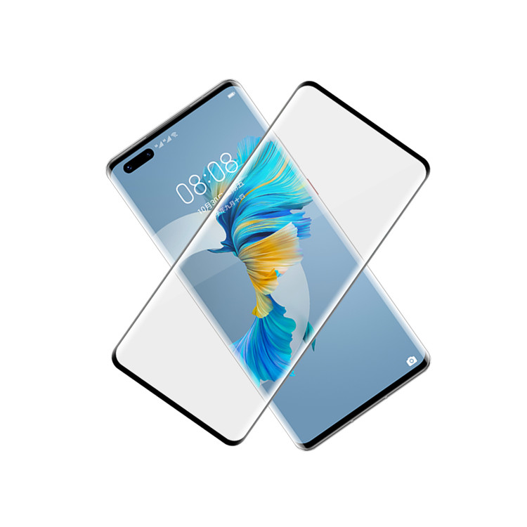 Dlix 3D hot bending full glue tempered glass screen protector for Huawei Mate 40 Pro+