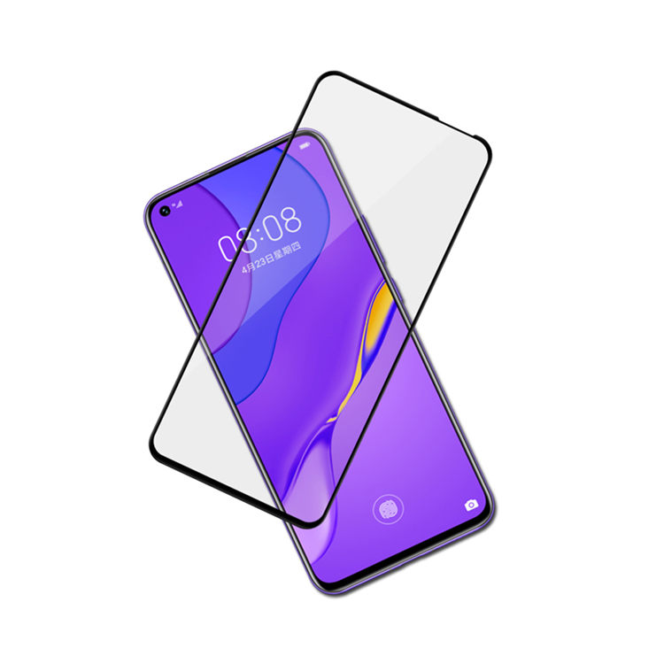 Dlix 3D hot bending full glue tempered glass screen protector for Huawei Nova 7