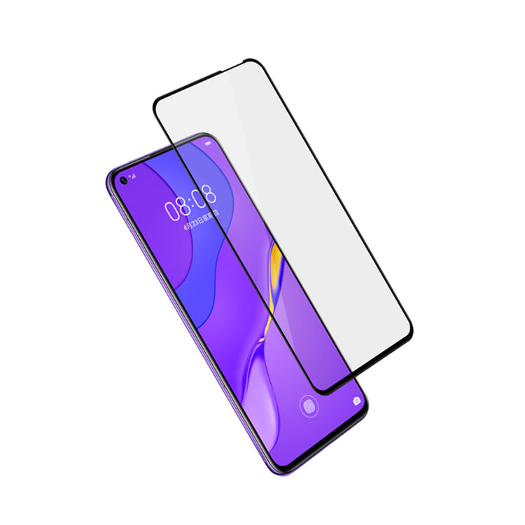 Dlix 3D hot bending full glue tempered glass screen protector for Huawei Nova 7