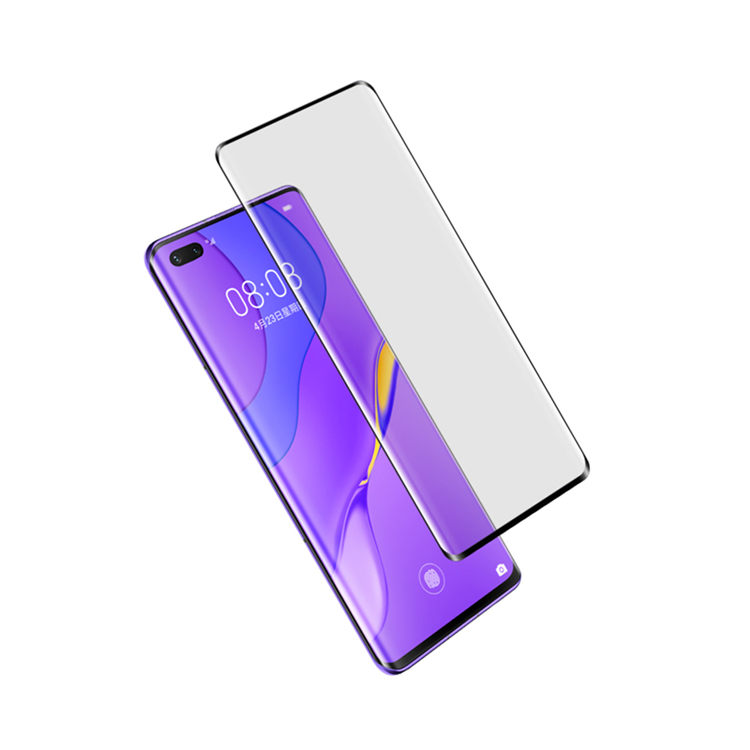 Dlix 3D hot bending full glue tempered glass screen protector for Huawei Nova 7 Pro