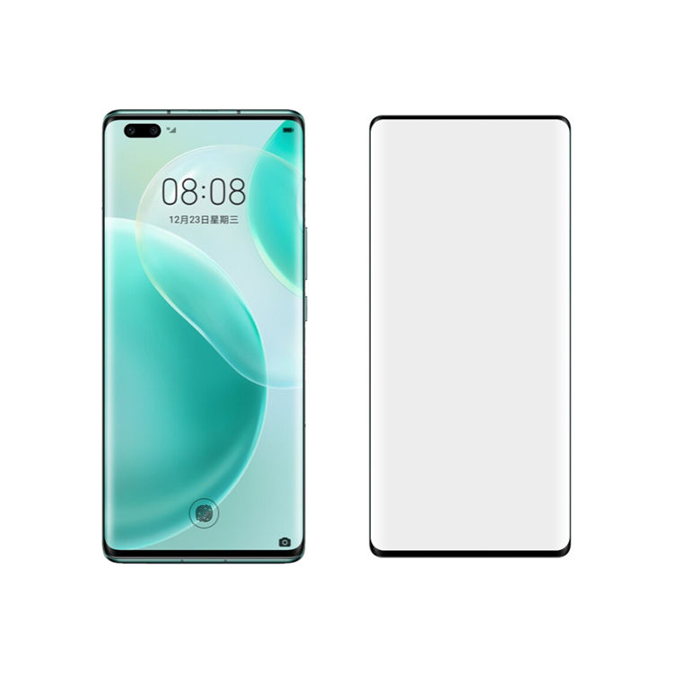 Dlix 3D hot bending full glue tempered glass screen protector for Huawei Nova 8 Pro