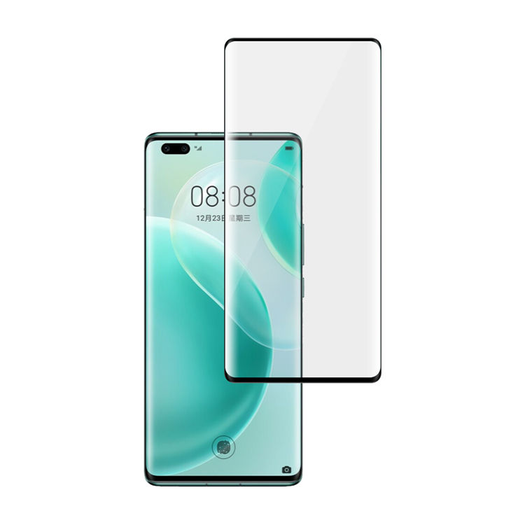 Dlix 3D hot bending full glue tempered glass screen protector for Huawei Nova 8 Pro