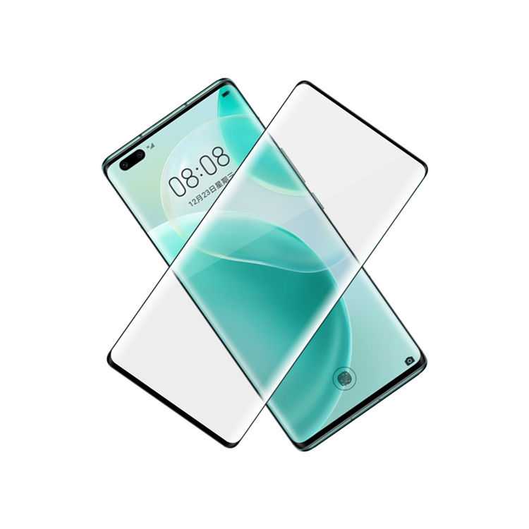 Dlix 3D hot bending full glue tempered glass screen protector for Huawei Nova 8 Pro