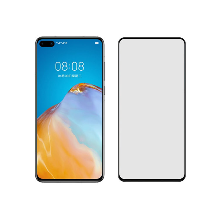 Dlix 2.5D silk print full glue tempered glass screen protector for Huawei P40