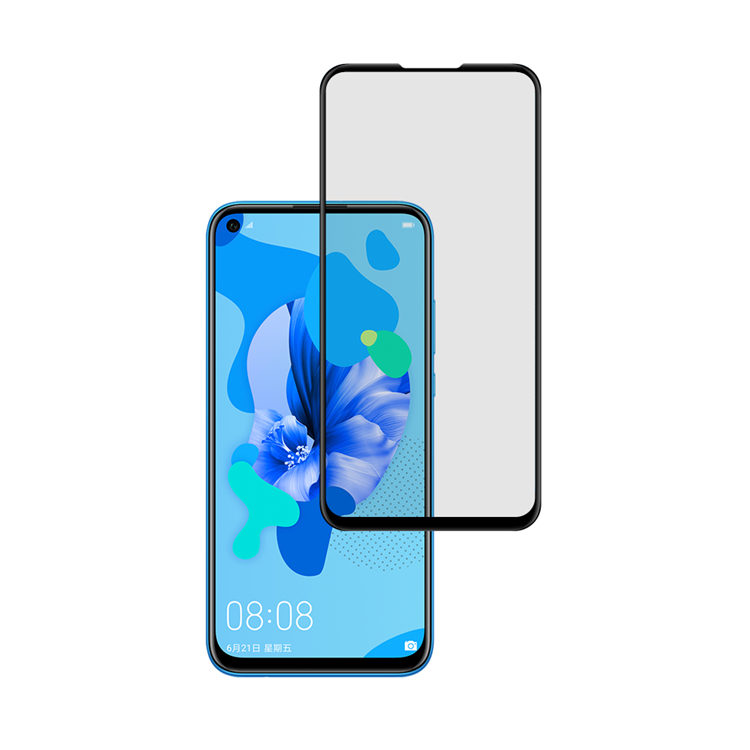 Dlix 2.5D silk print full glue tempered glass screen protector for Huawei P40 Lite