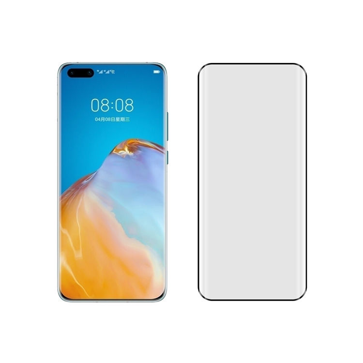 Dlix 3D hot bending full glue tempered glass screen protector for Huawei P40 Pro