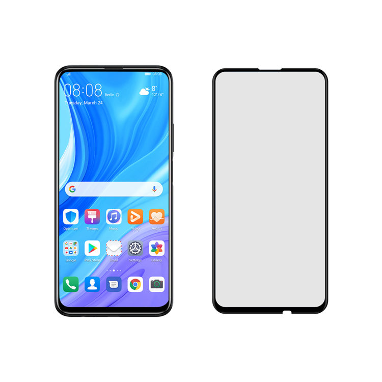 Dlix 2.5D silk print full glue tempered glass screen protector for Huawei Y9s