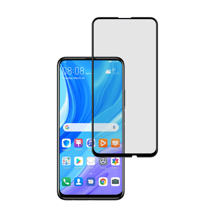 Dlix 2.5D silk print full glue tempered glass screen protector for Huawei Y9s