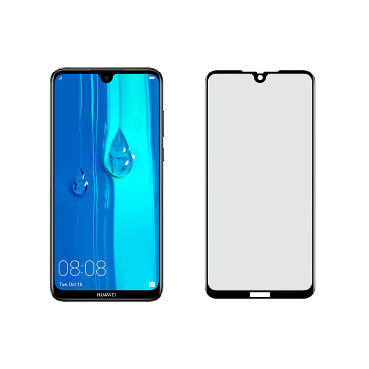 Dlix 2.5D silk print full glue tempered glass screen protector for Huawei Y Max