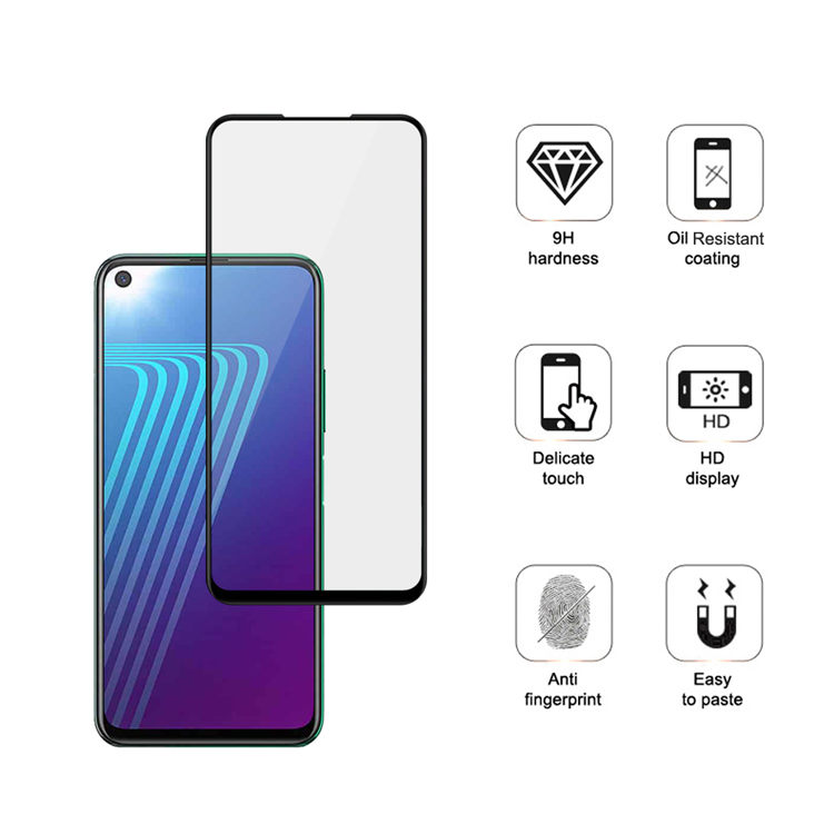 Dlix 3D hot bending full glue tempered glass screen protector for Infinix Note 7 Lite