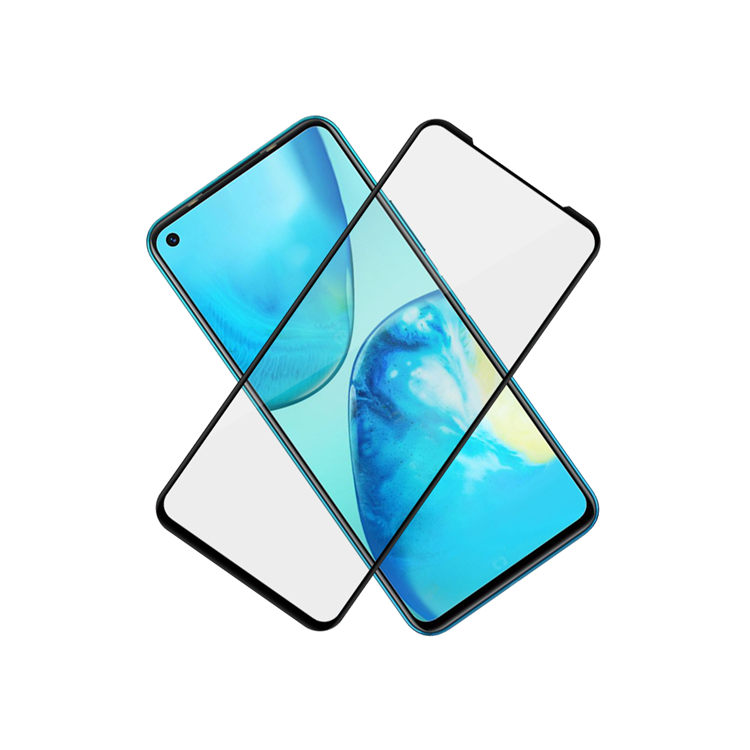 Dlix 2.5D silk print full glue tempered glass screen protector for Infinix Note 8i