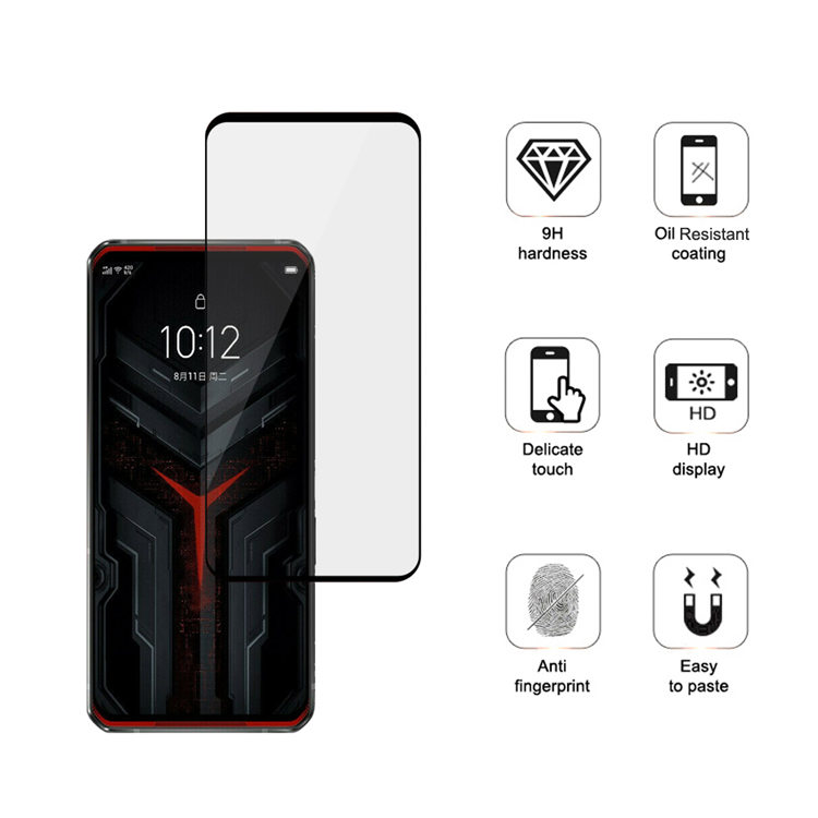 Dlix 3D hot bending full glue tempered glass screen protector for Lenovo Legion