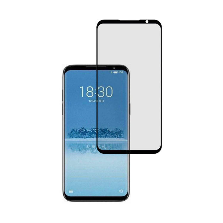 Dlix 3D hot bending edge glue tempered glass screen protector for Meizu 16th