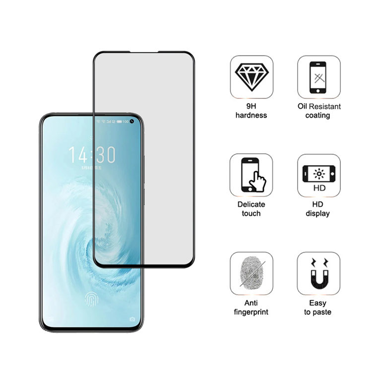 Dlix 3D hot bending full glue tempered glass screen protector for Meizu 17