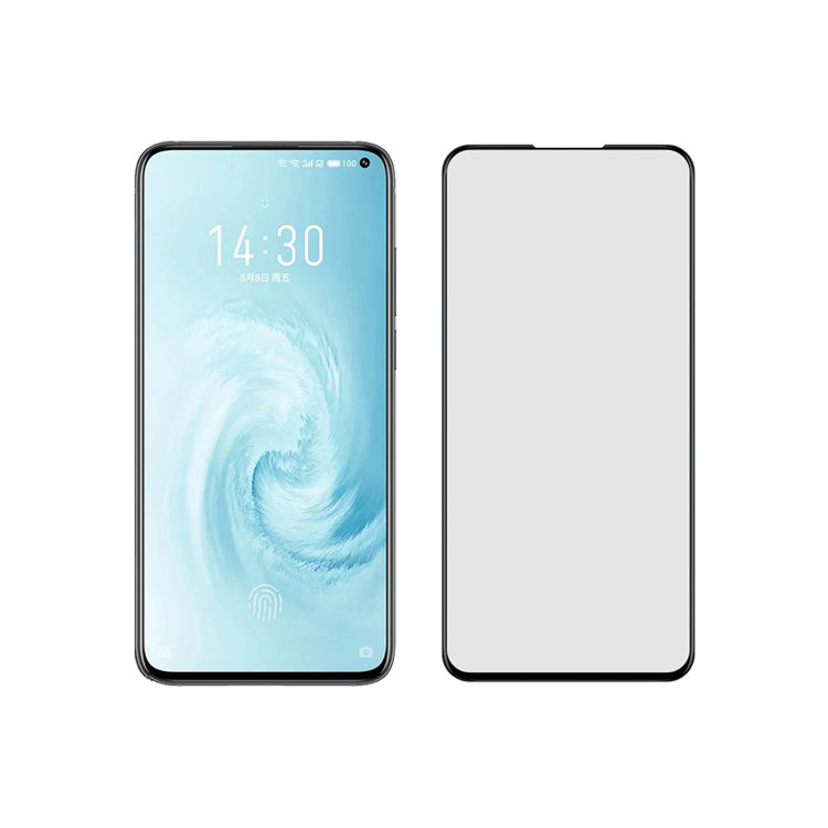 Dlix 2.5D silk print full glue tempered glass screen protector for Meizu 17