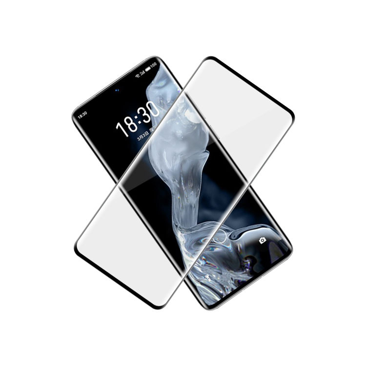 Dlix 3D hot bending edge glue tempered glass screen protector for Meizu 18