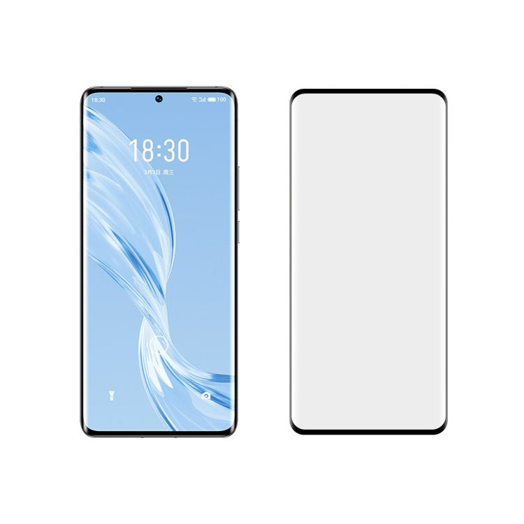 Dlix 3D hot bending full glue tempered glass screen protector for Meizu 18 Pro