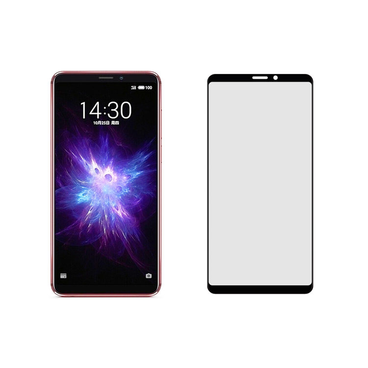 Dlix 2.5D silk print full glue tempered glass screen protector for Meizu Note 8