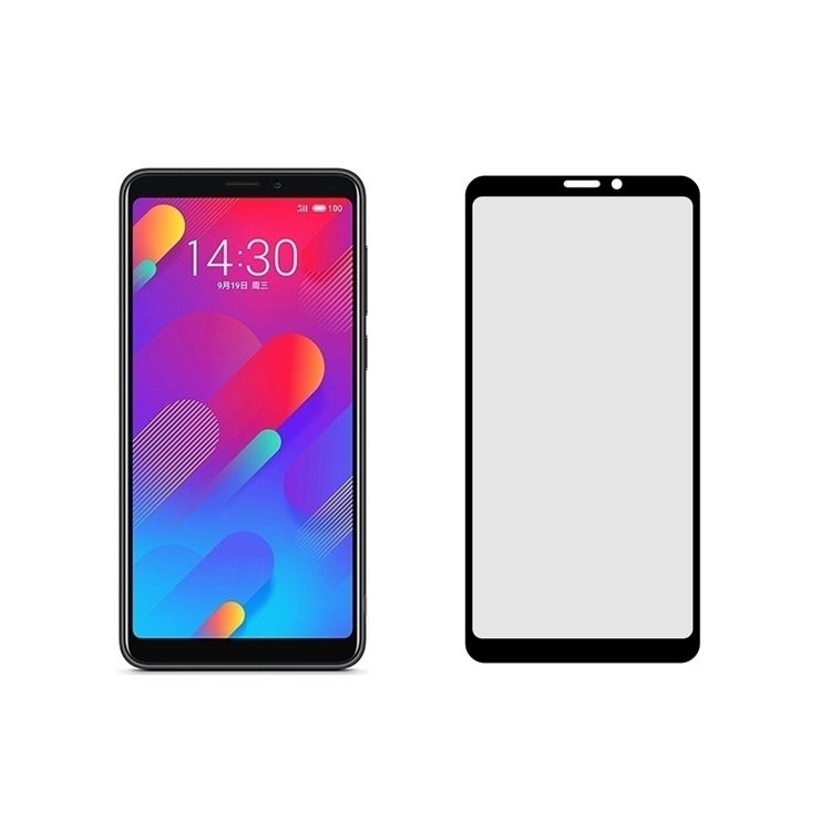 Dlix 2.5D silk print full glue tempered glass screen protector for Meizu V8