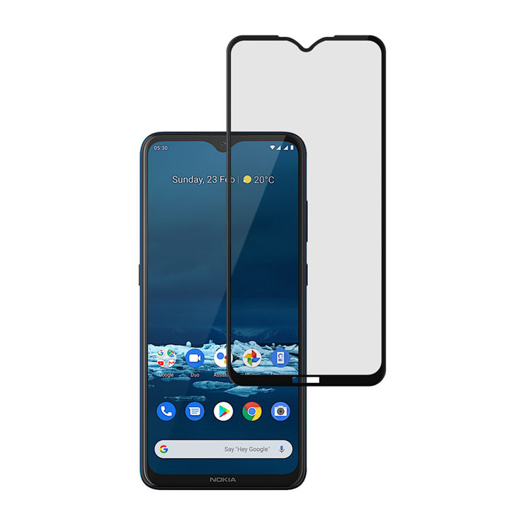 Dlix 3D hot bending full glue tempered glass screen protector for Nokia 5.3