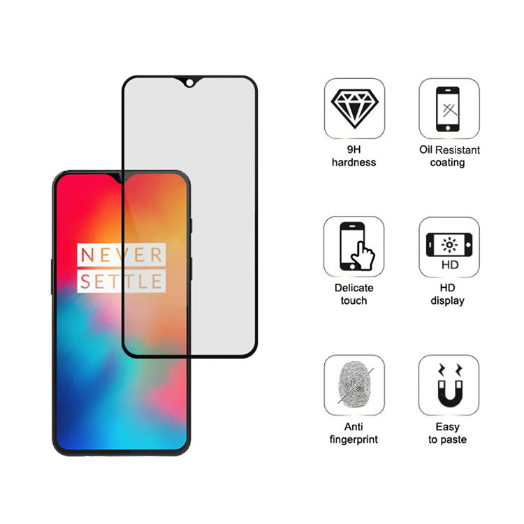 Dlix 3D curved precise carving tempered glass screen protector for OnePlus 6T