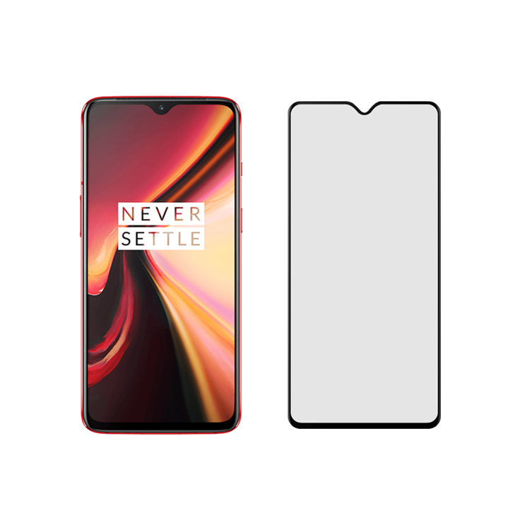 Dlix 2.5D silk print full glue tempered glass screen protector for OnePlus 7