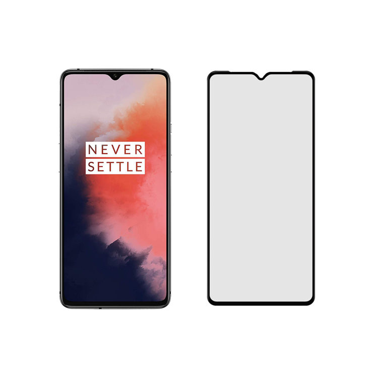 Dlix 2.5D silk print full glue tempered glass screen protector for OnePlus 7T