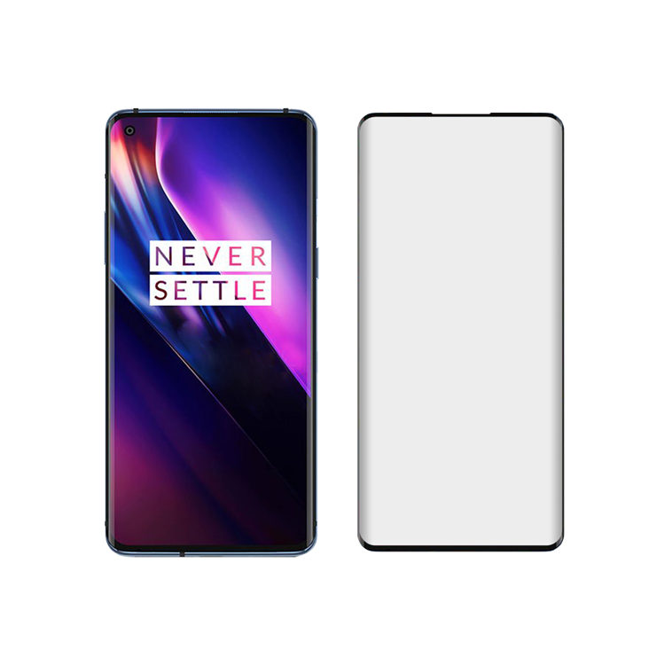 Dlix 3D hot bending full glue tempered glass screen protector for OnePlus 8