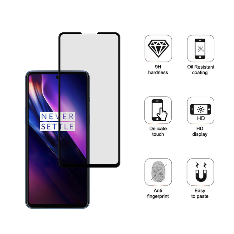 Dlix 3D hot bending full glue tempered glass screen protector for OnePlus 8 Lite