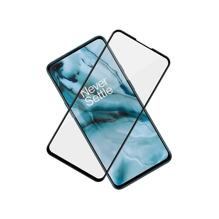 Dlix 2.5D silk print full glue tempered glass screen protector for OnePlus Nord