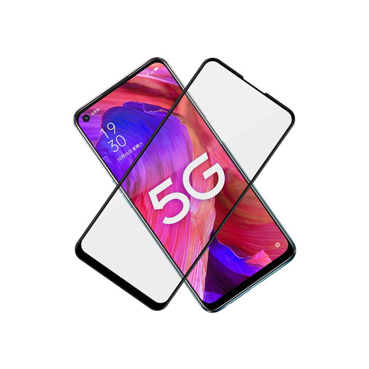 Dlix 2.5D silk print full glue tempered glass screen protector for Oppo A93