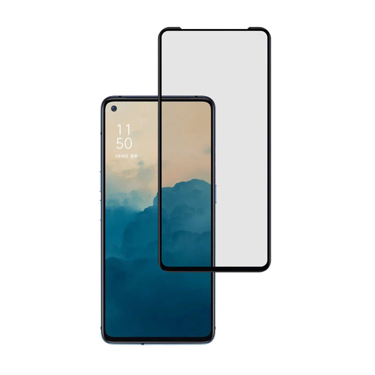 Dlix 2.5D silk print full glue tempered glass screen protector for Oppo Reno Ace 2