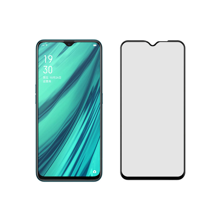 Dlix 3D hot bending full glue tempered glass screen protector for Oppo A9