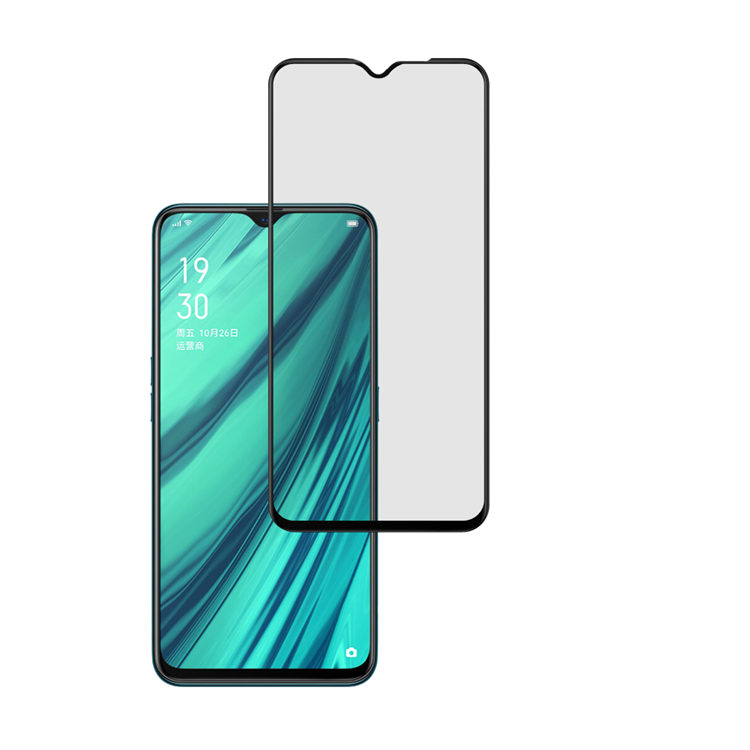 Dlix 3D hot bending full glue tempered glass screen protector for Oppo A9